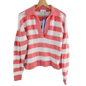 Tanya Taylor Maisie stripe knit deserter l sweater top Size XS